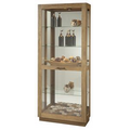 Howard Miller Marsh Bay natural wood appearance curio cabinet